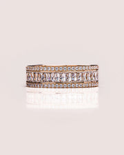 1.50 CT radiant & Round Cut Lab Grown Diamond Wedding Band Gift For Her Mapple Gems